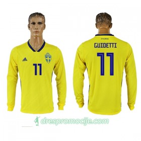 Švedska Dres Guidetti 11 Domaći Svjetsko prvenstvo 2018 Dugim Rukavima